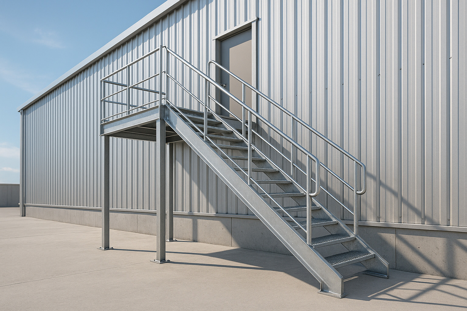 construccion escaleras metalicas