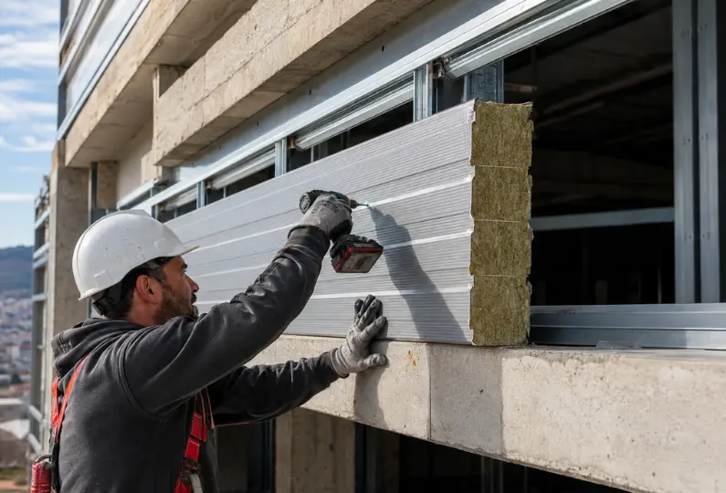 instalacion paneles termoaislantes techo muro